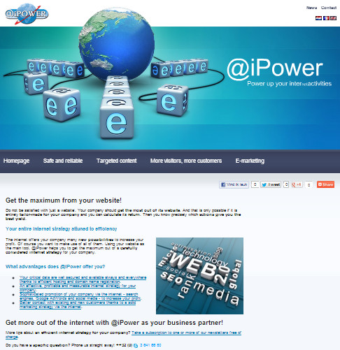 screenshot www.ipower.eu